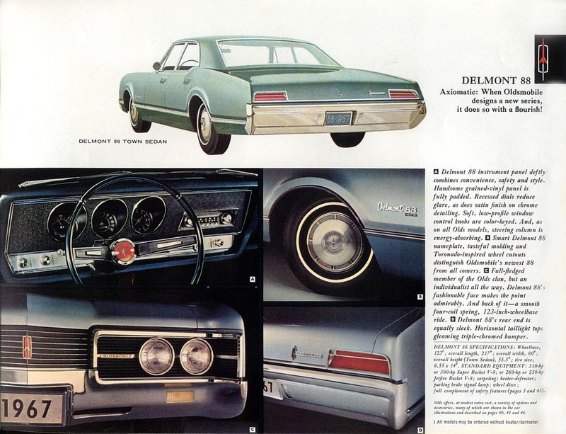 1967 Oldsmobile Motor Cars Brochure Page 38